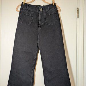 Anthropologie Pilcro Denim Culottes - Black